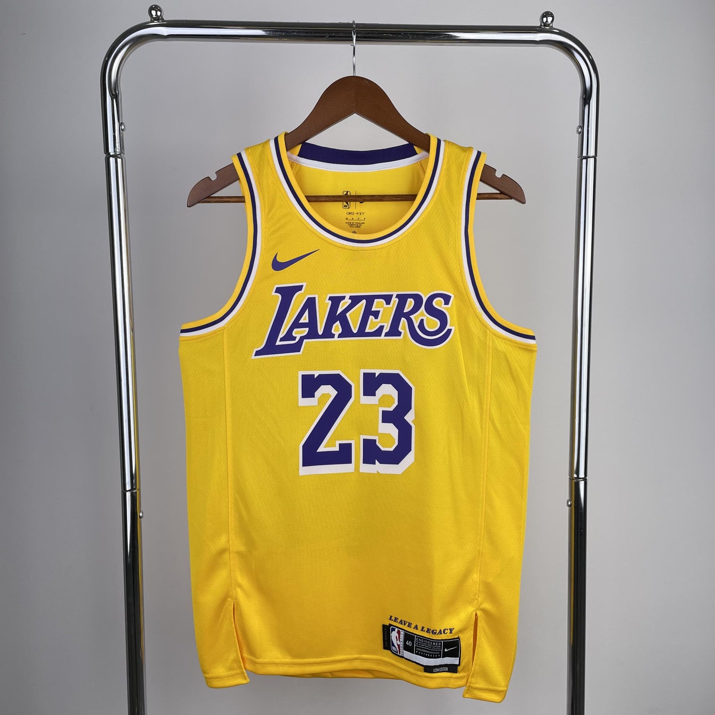James 23 Lakers Yellow Heat Pressed Edition