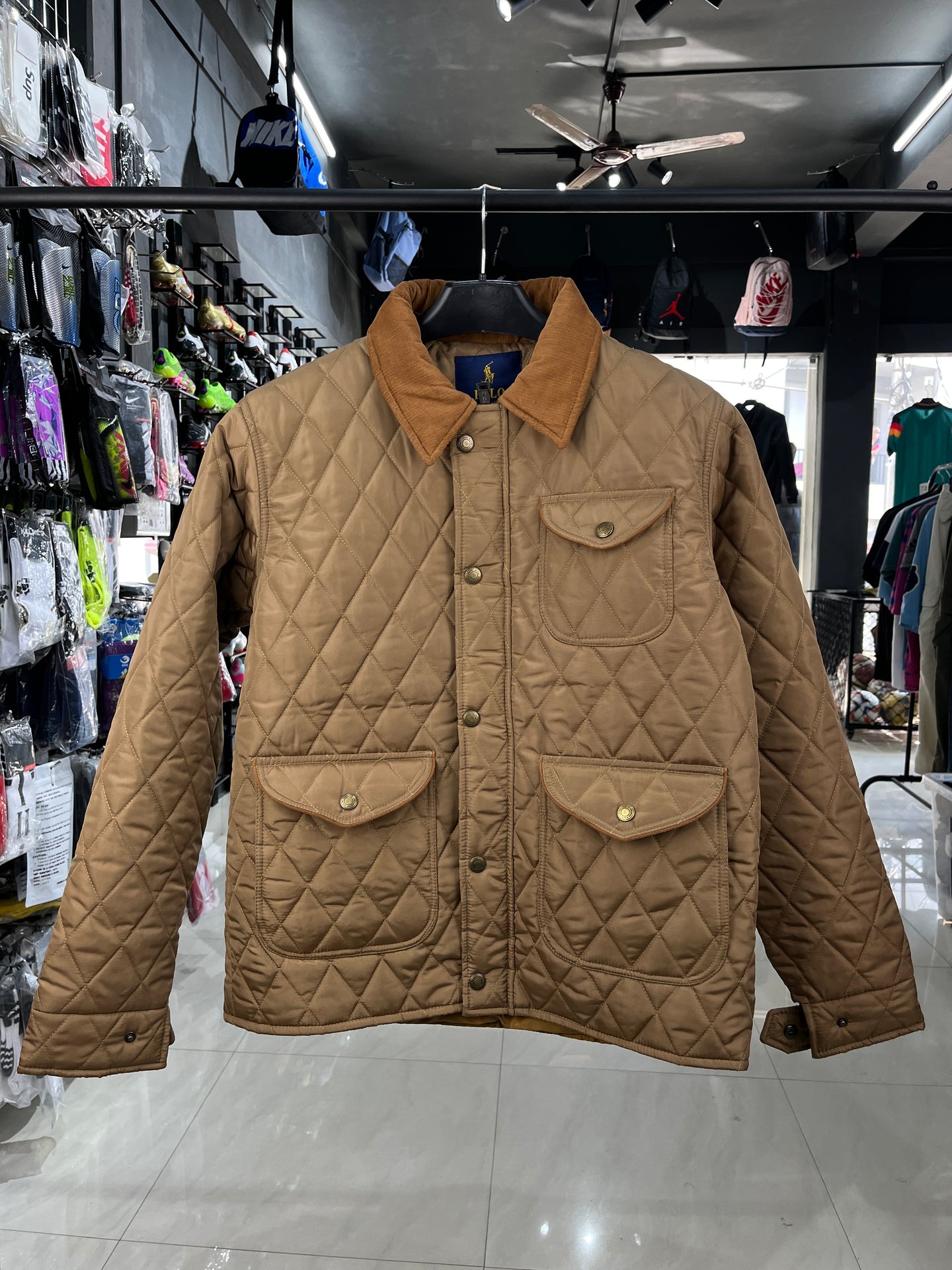 Polo Brown Quilted Jacket