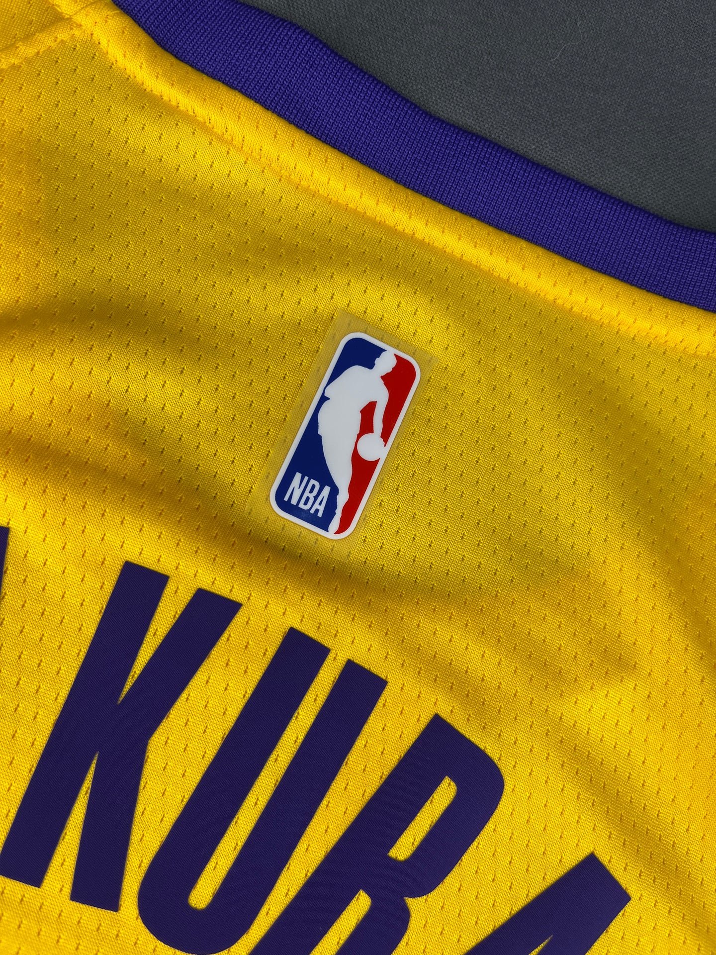 SAKURA 28 Yellow Los Angeles Lakers Heat Pressed Edition NBA Jersey