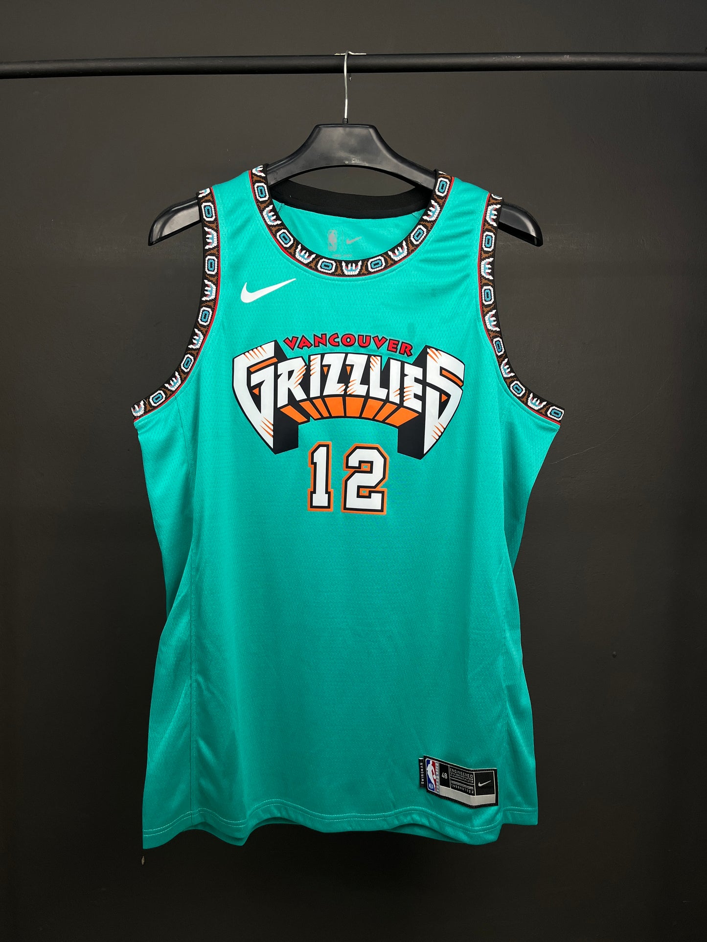 MORANT 12 Green Memphis Grizzlies Heat Pressed Edition NBA Jersey