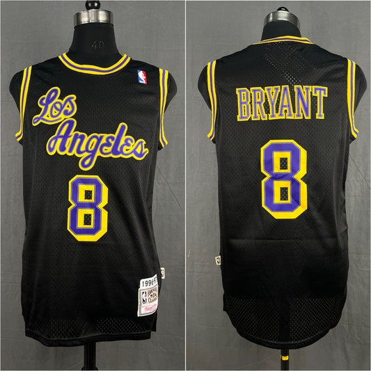 Bryant 8 Los Angeles Black NBA Jersey