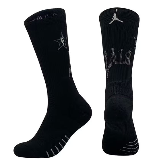Jordan NBA All-Star Black Crew Socks