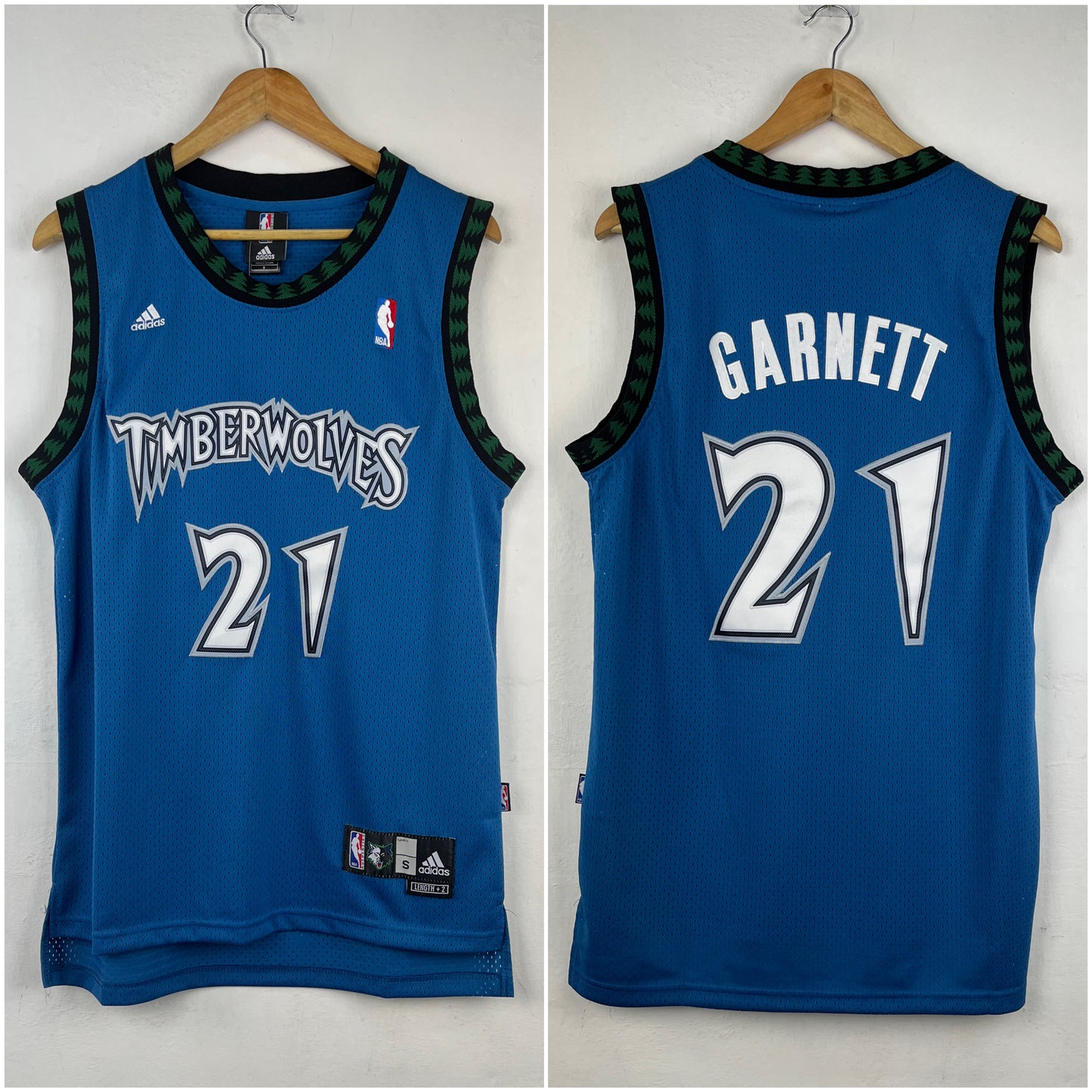 GARNETT 21 Blue  Minnesota Timberwolves NBA Jersey