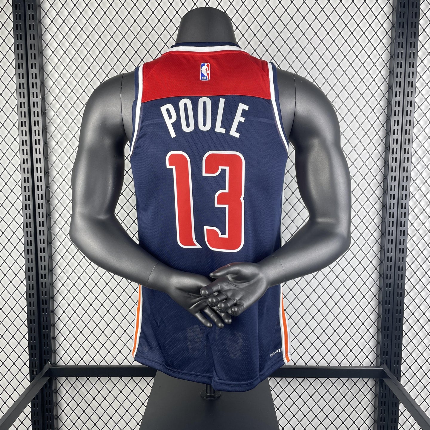 POOLE 13 Dark Blue The District Columbia Heat Pressed Edition NBA Jersey
