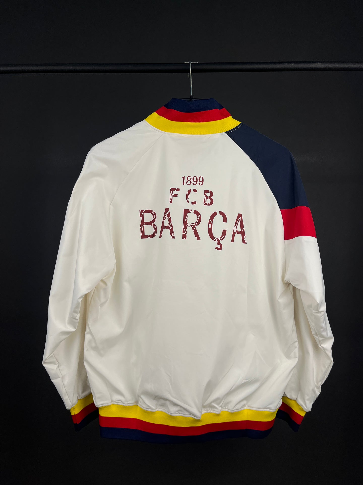 Barcelona White Windbreaker Jacket