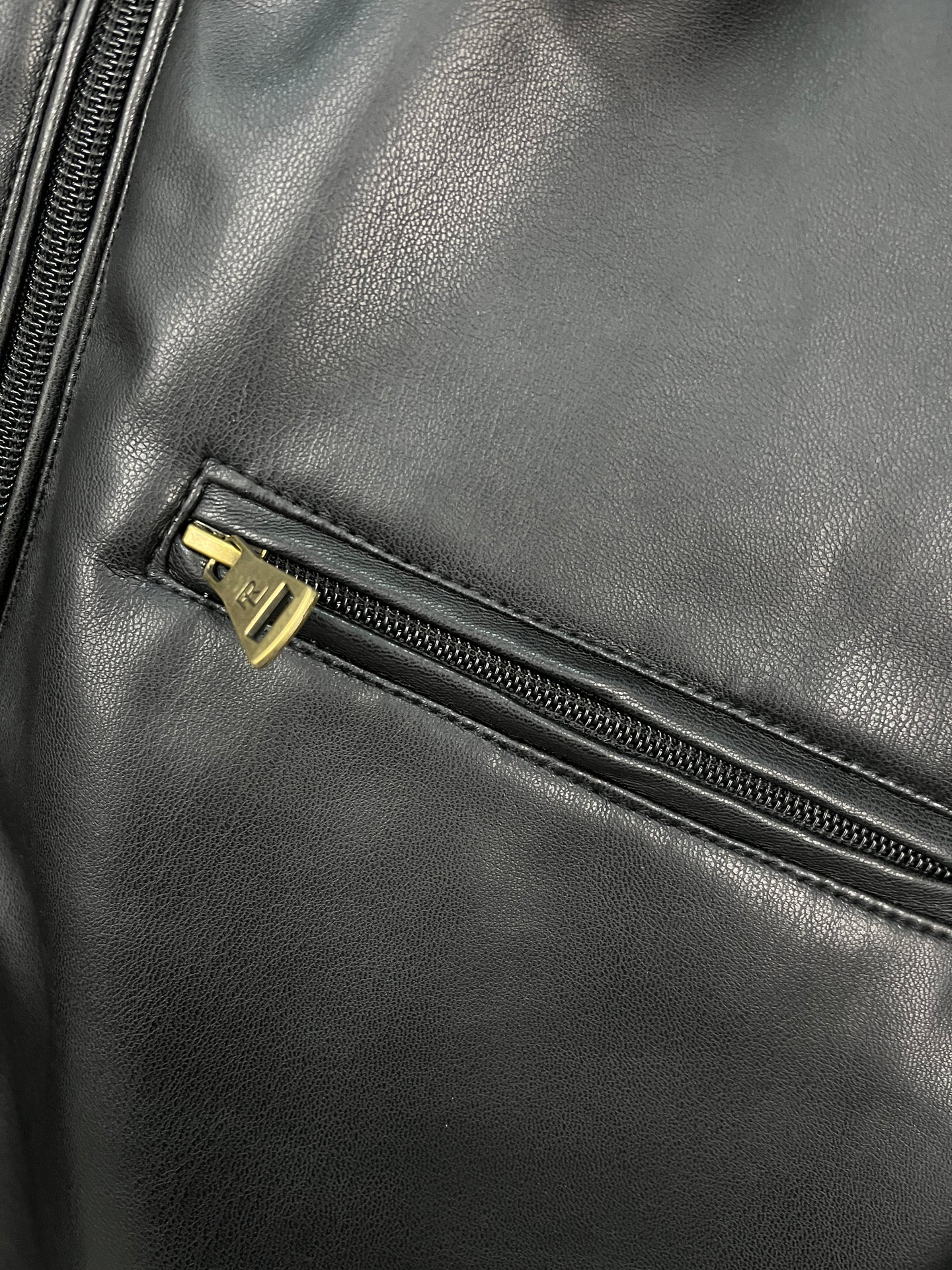 Ralph Lauren Chest Pocket Leather Jacket