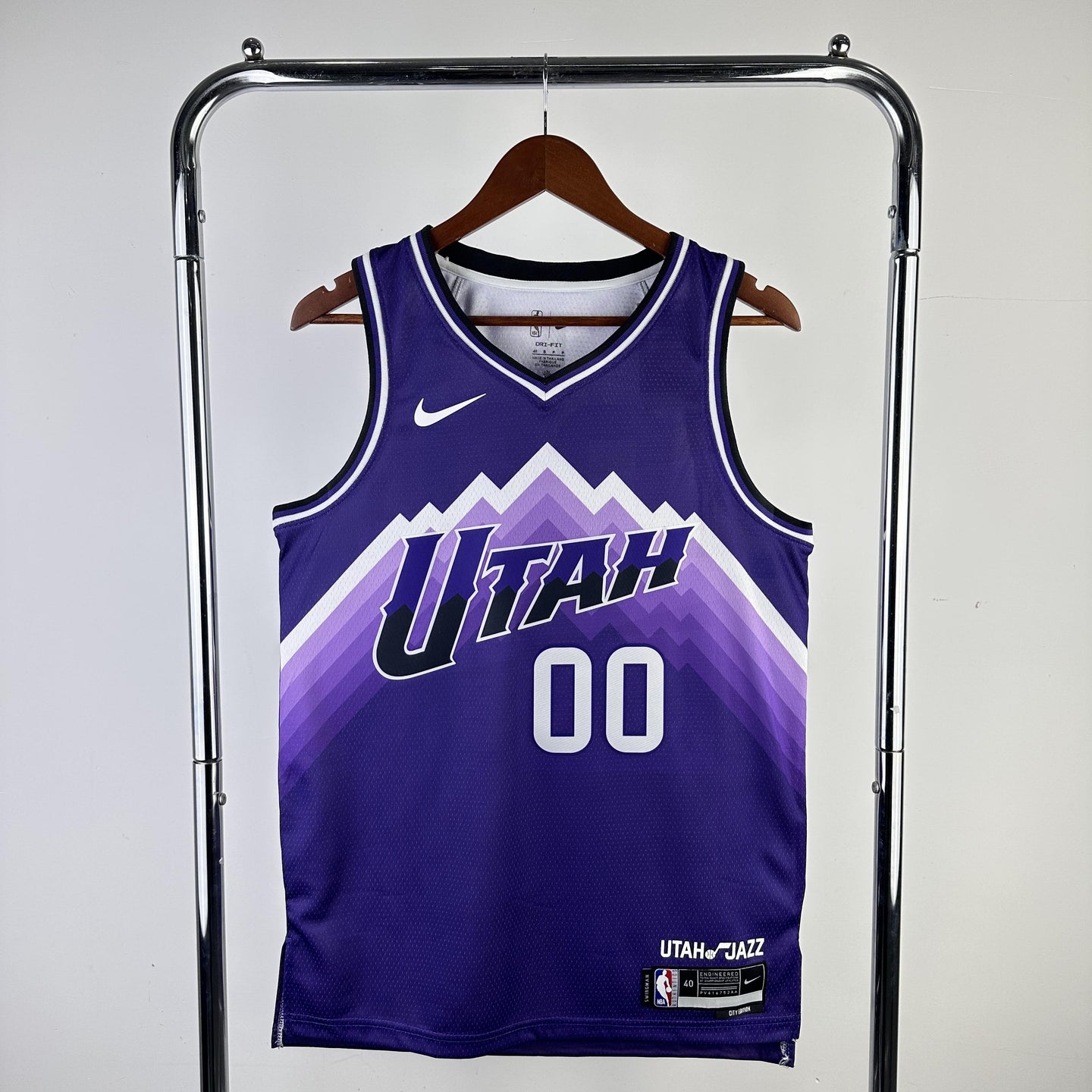 CLARKSON 00 Purple Utah Jazz Heat Pressed Edition NBA Jersey
