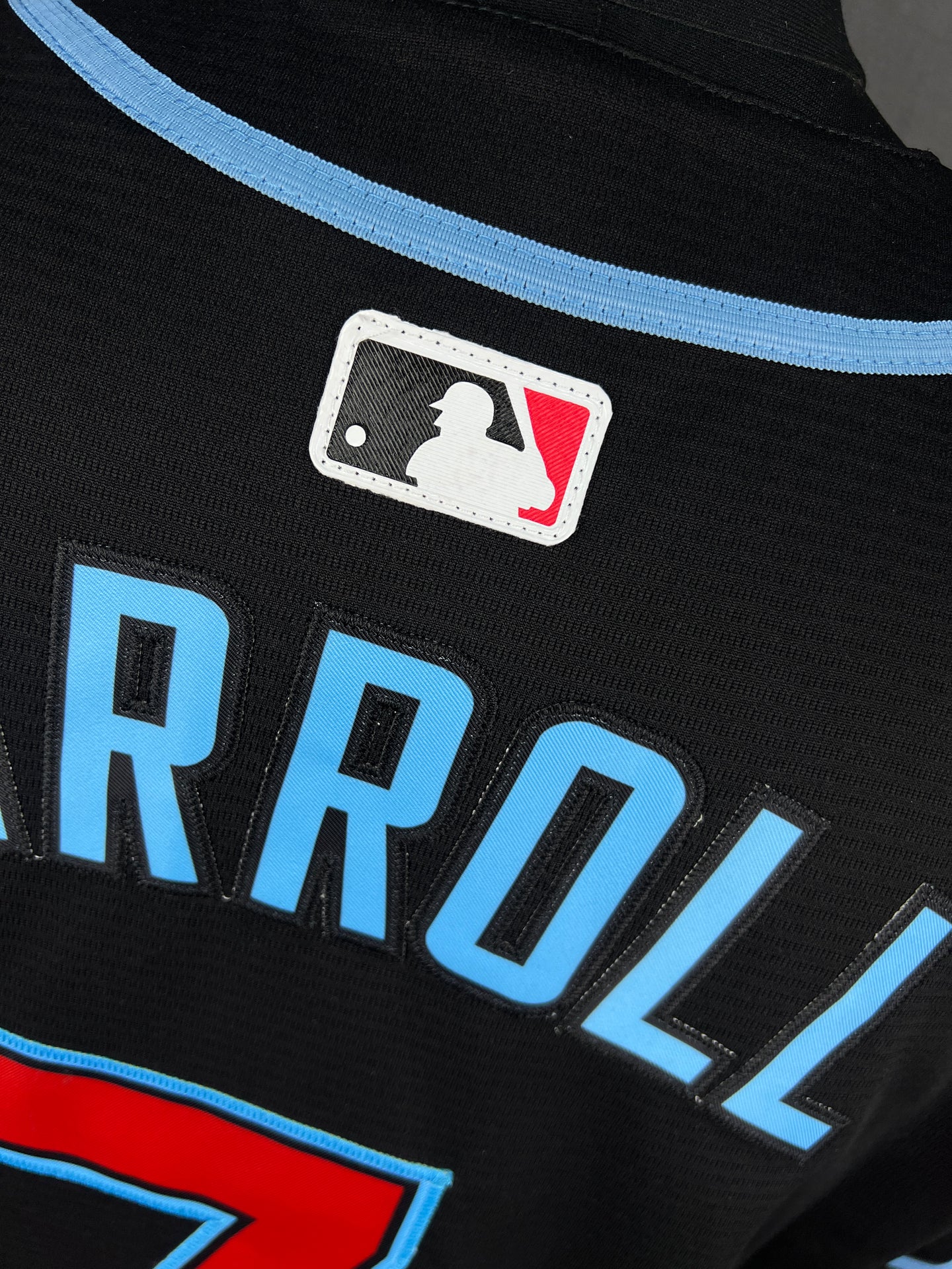 CARROLL 7 Black Arizona Diamondbacks MLB Jersey