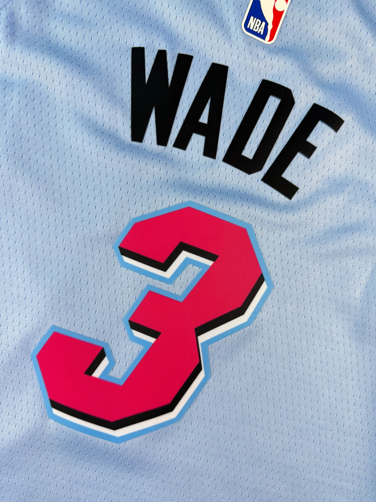 WADE 3 Blue Miami Heat Heat Pressed Edition NBA Kids Jersey