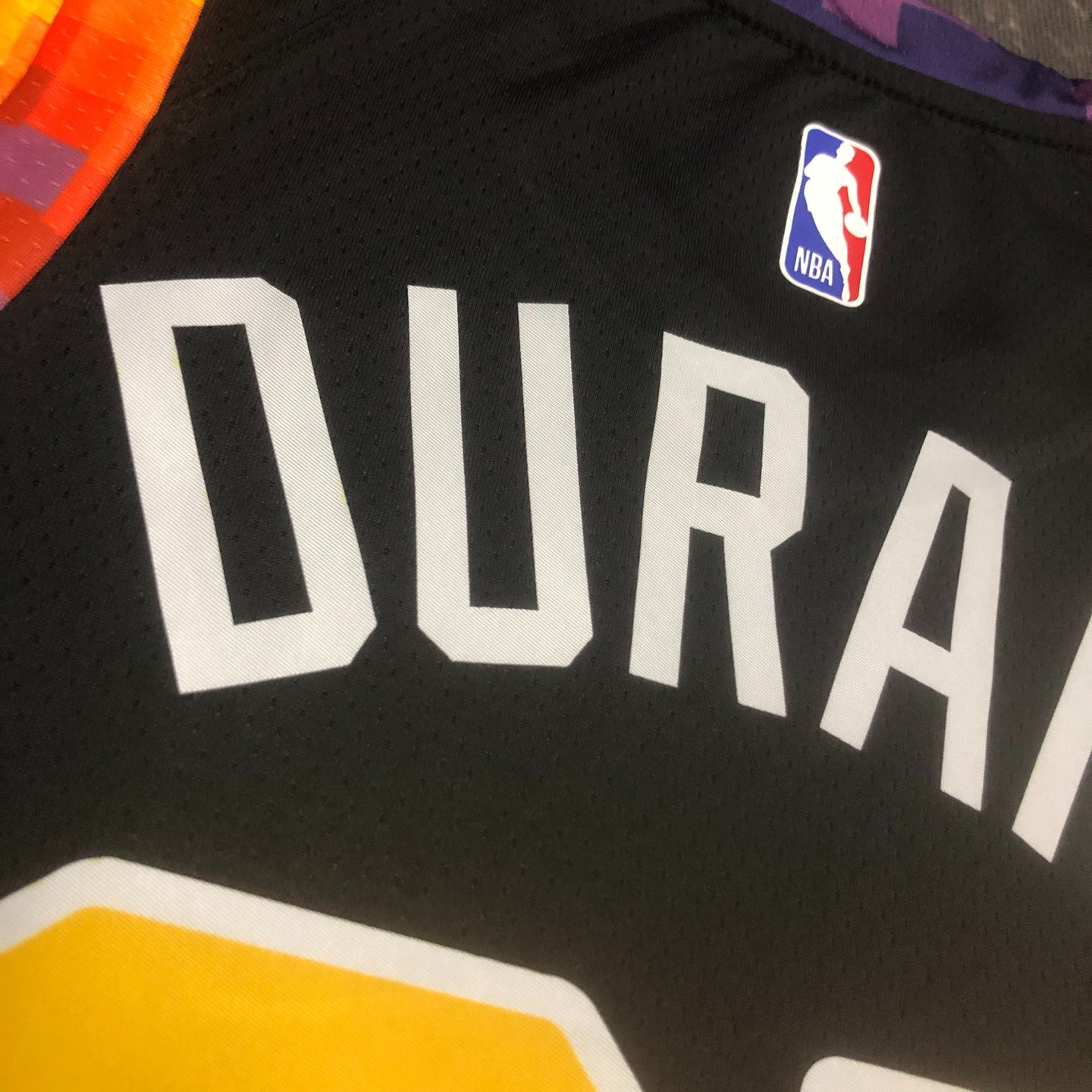 DURANT 35 Black Phoenix Suns  Heat Pressed Edition NBA Jersey