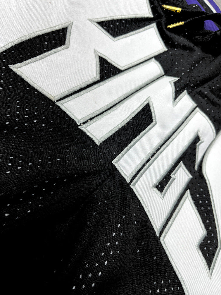 Sacramento Kings Black Shorts Full Embroidery