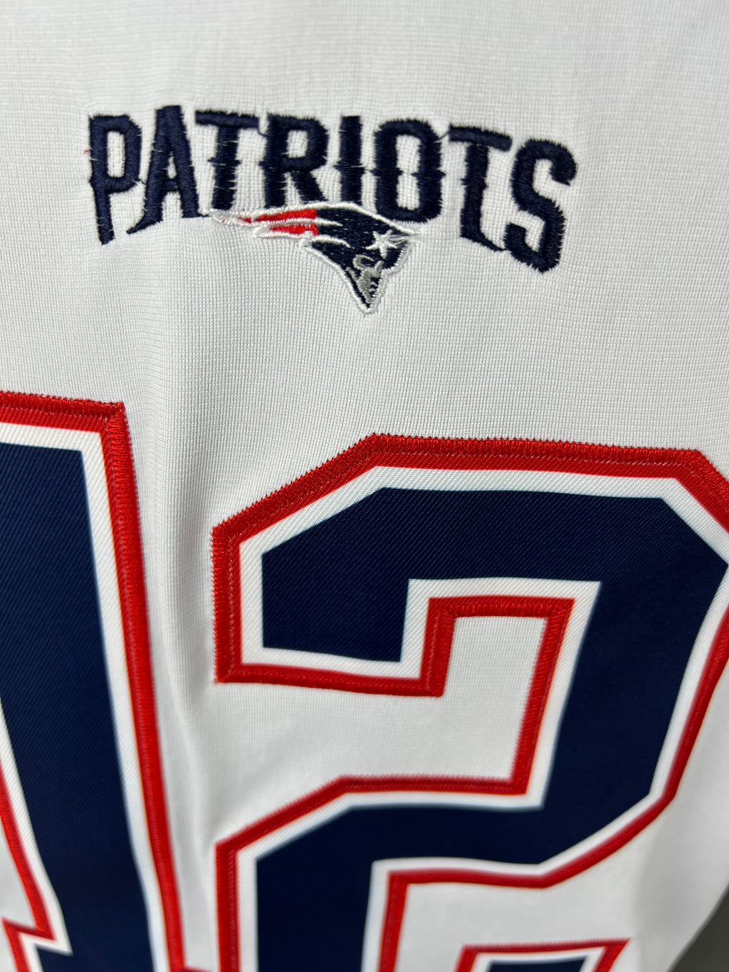 BRADY 12 White Patriots Home NFL Jersey