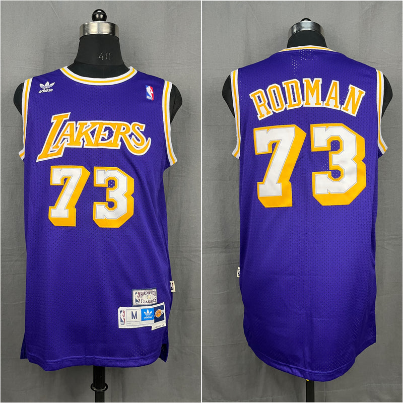 Rodman 73 Lakers Purple NBA Jersey