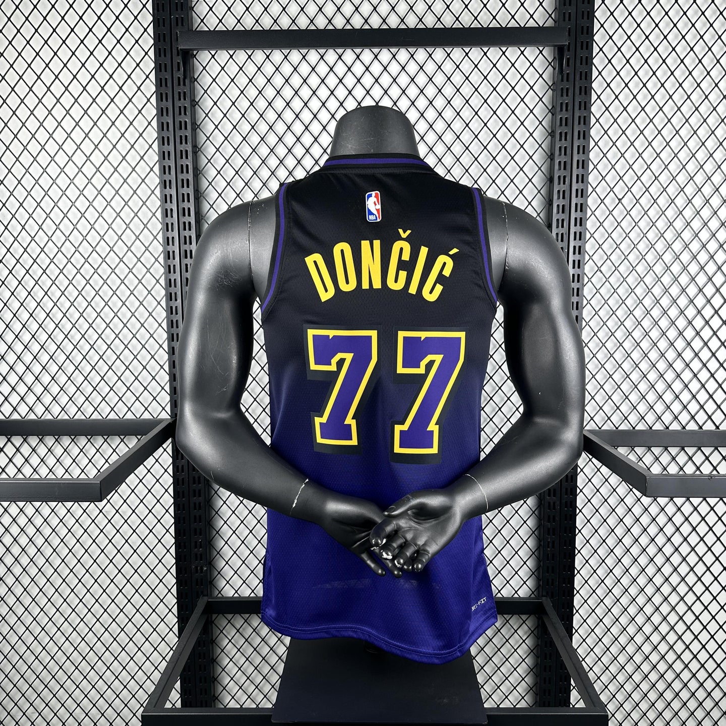 DONCIC 77 Blue LakeShow Heat Pressed Edition NBA Jersey