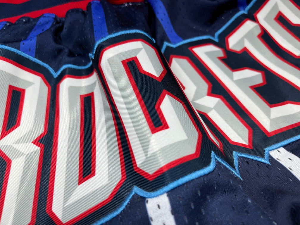 Houston Rockets Dark Blue Shorts Full Embroidery