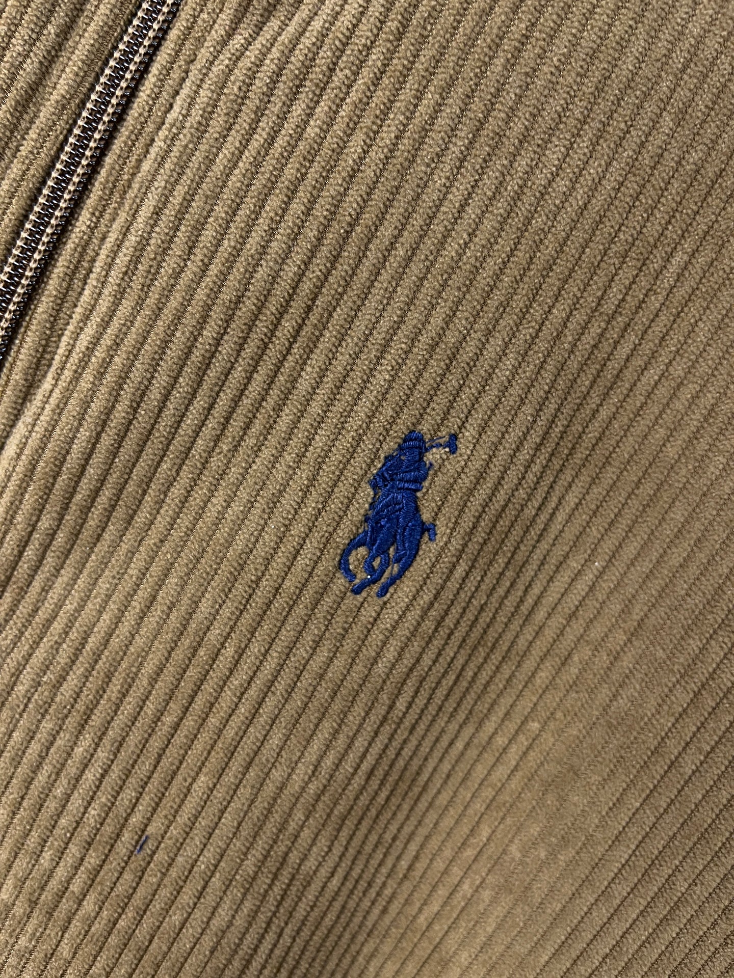 Ralph Lauren Quarter Zip Sweater Brown