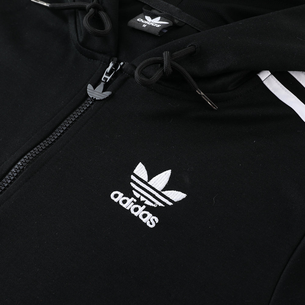 Adidas Black Hooded Tracksuit