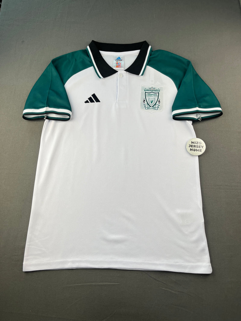 Liverpool White & Green Polo