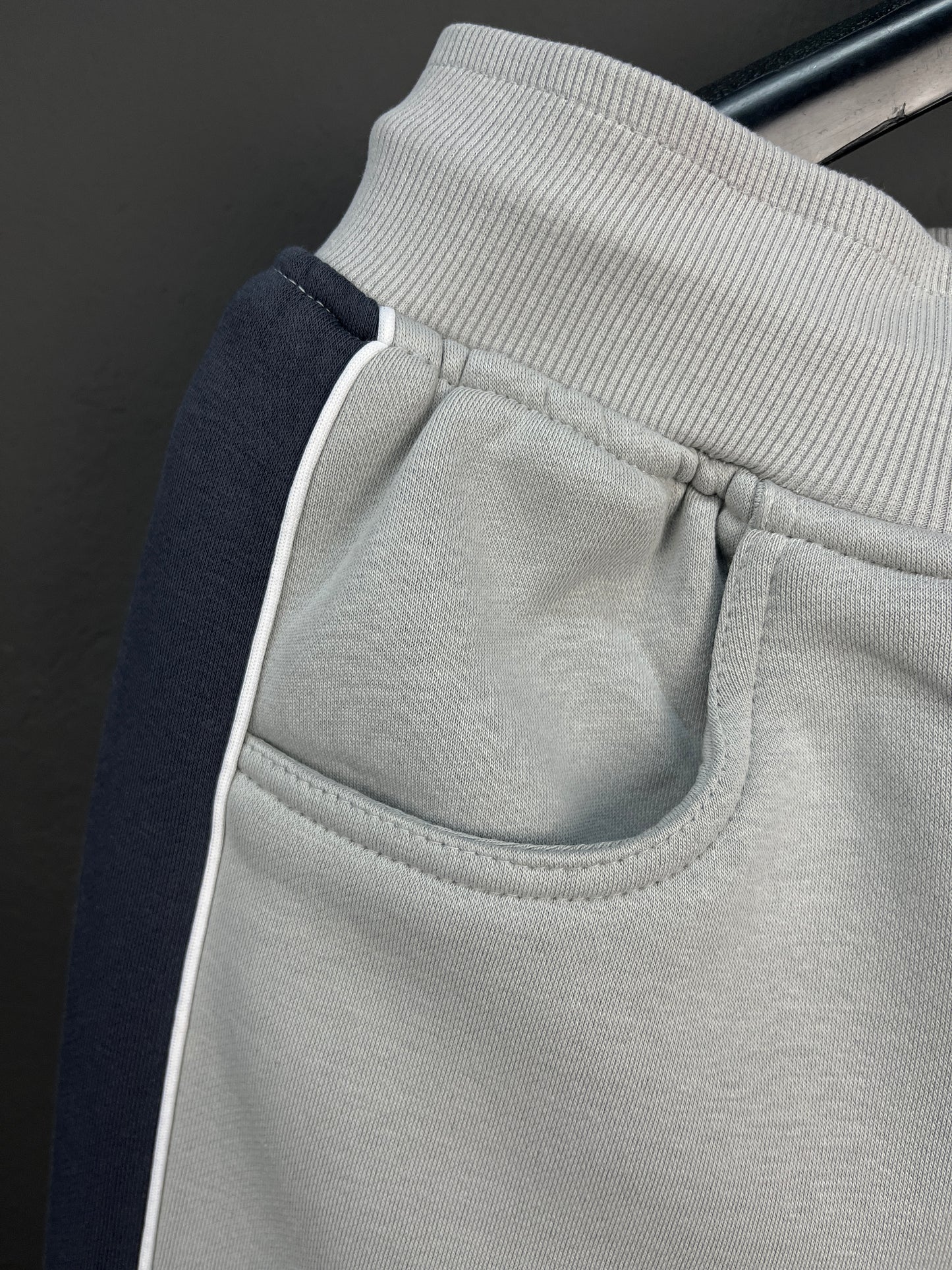 NIKE Gray & Blue Inner Fleece Pants