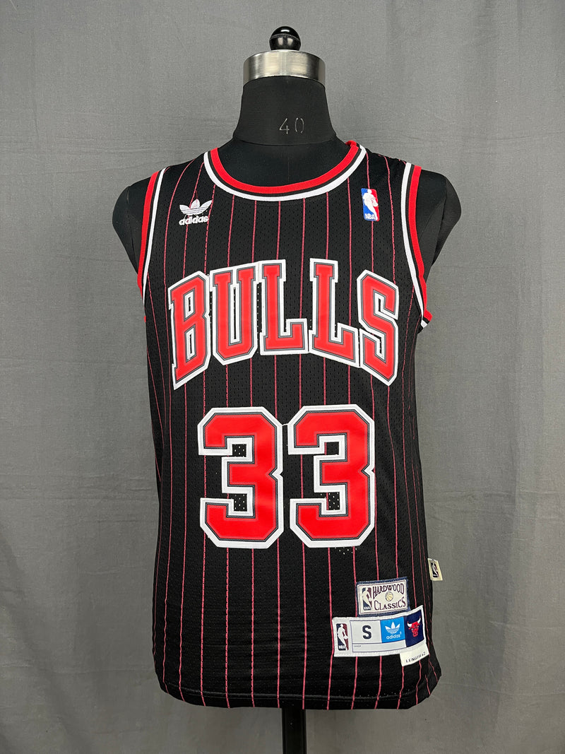 Pippen 33 Chicago Bulls Black NBA Jersey