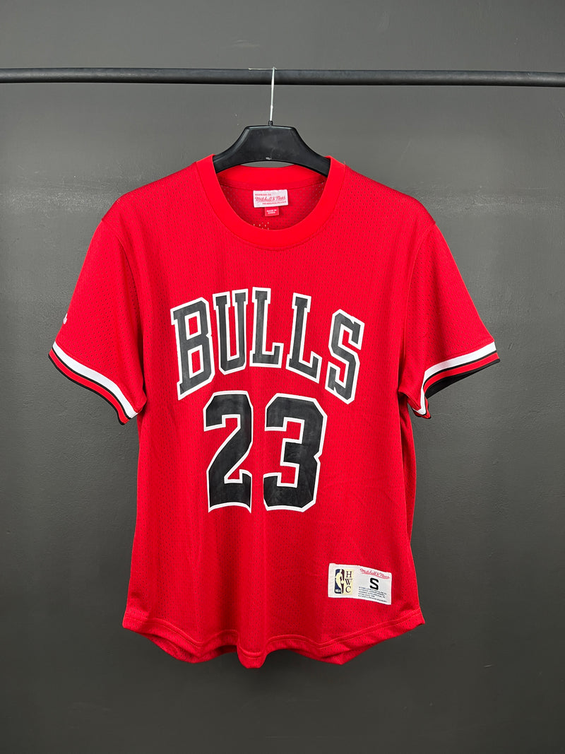 JORDAN 23 Red Chicago Bulls Mesh Jersey