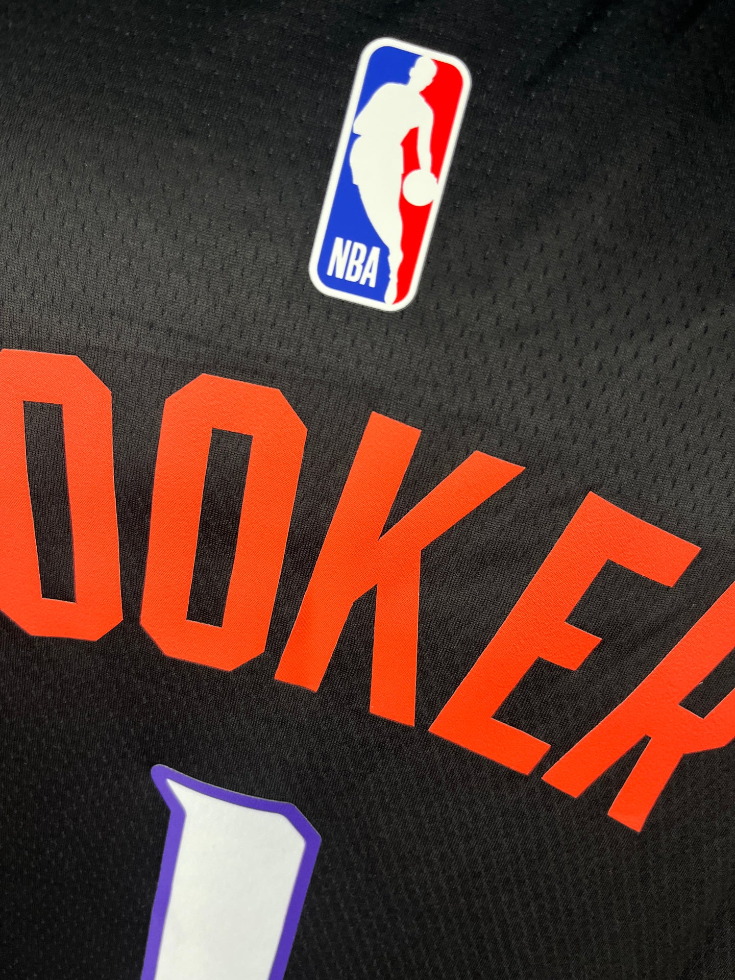 BOOKER 1 Black The Valley Heat Pressed Edition NBA Jersey