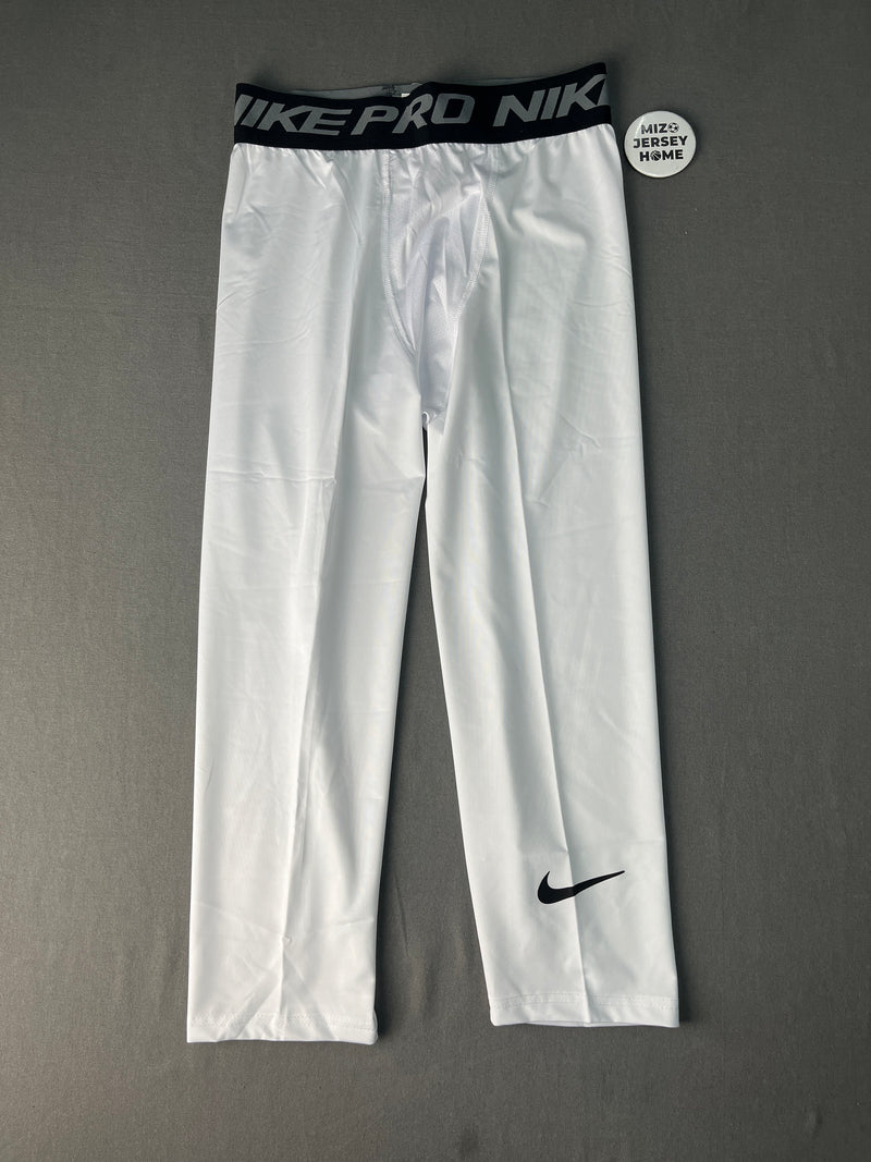 NIKE Pro White Compression Pants