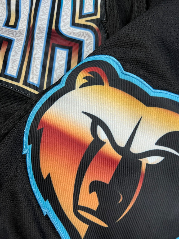 Memphis Grizzlies Shorts Black Shorts Full Embroidery