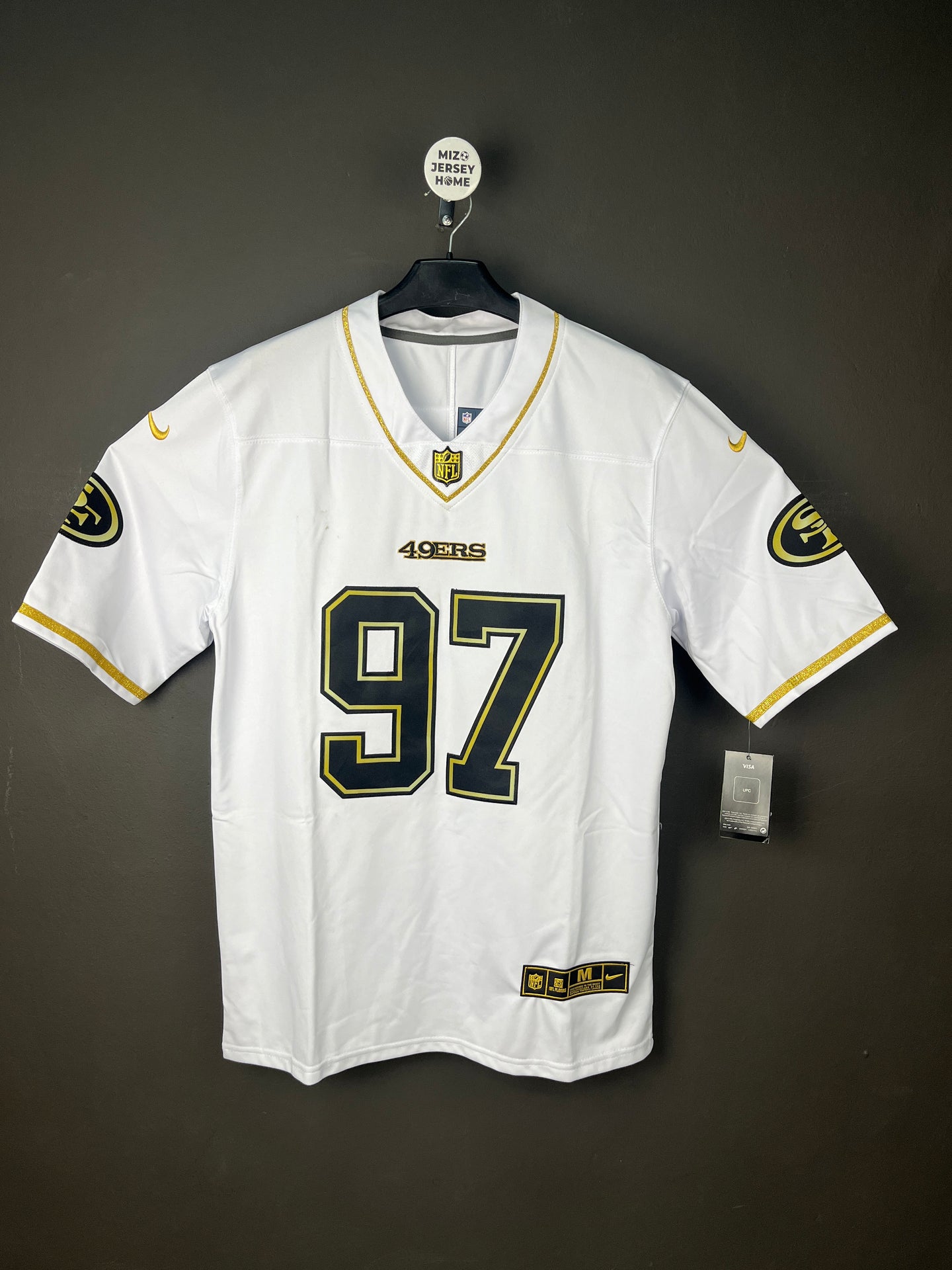 BOSA 97 White & Gold San Francisco 49ers NFL Jersey