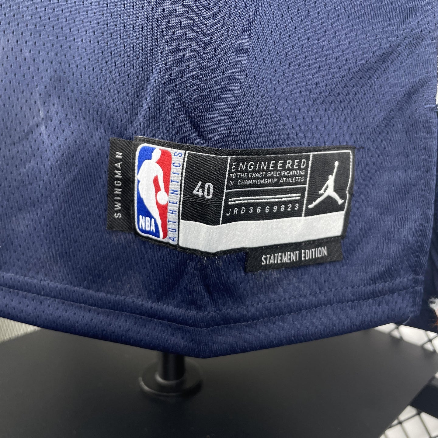 POOLE 13 Dark Blue The District Columbia Heat Pressed Edition NBA Jersey