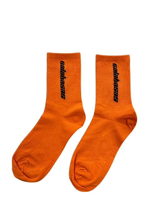 Yeezy CALABASAS Orange Crew Socks