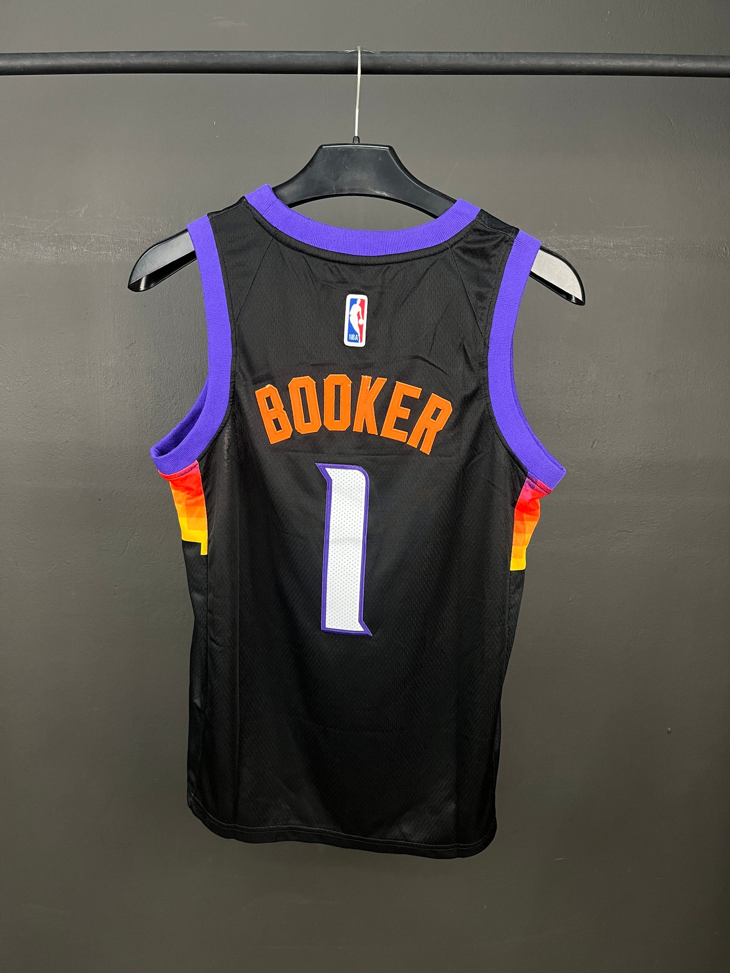 Booker 1 Black The Valley NBA Kids Jersey