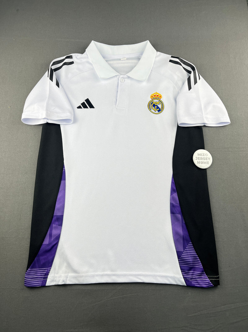 Real Madrid White & Black Polo