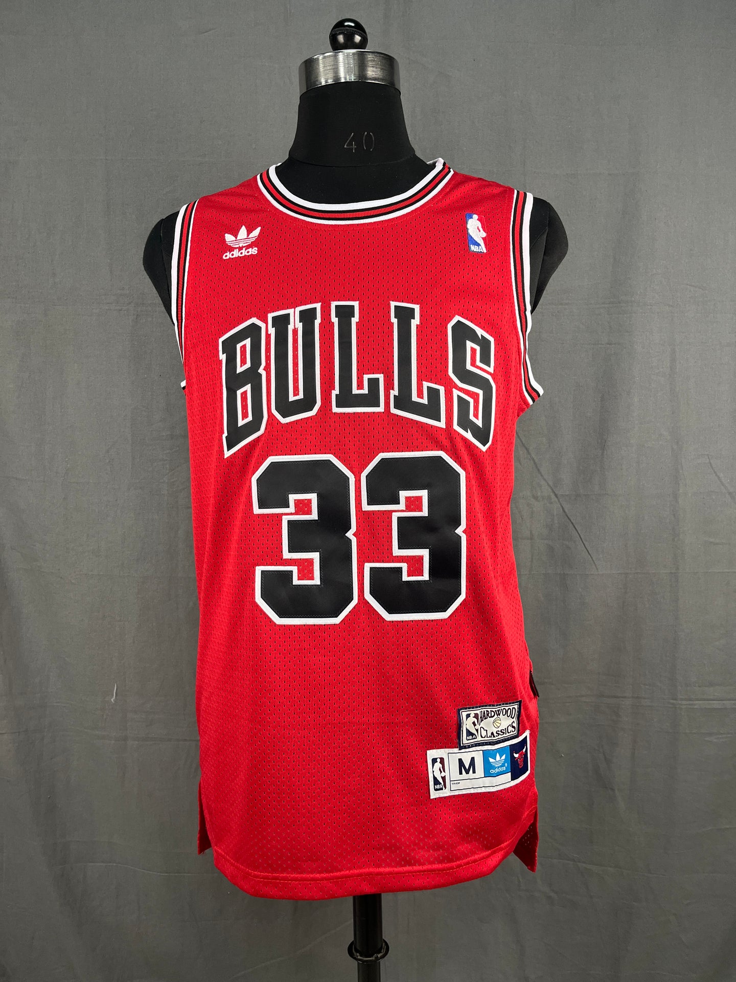 Pippen 33 Chicago Bulls Red NBA Jersey