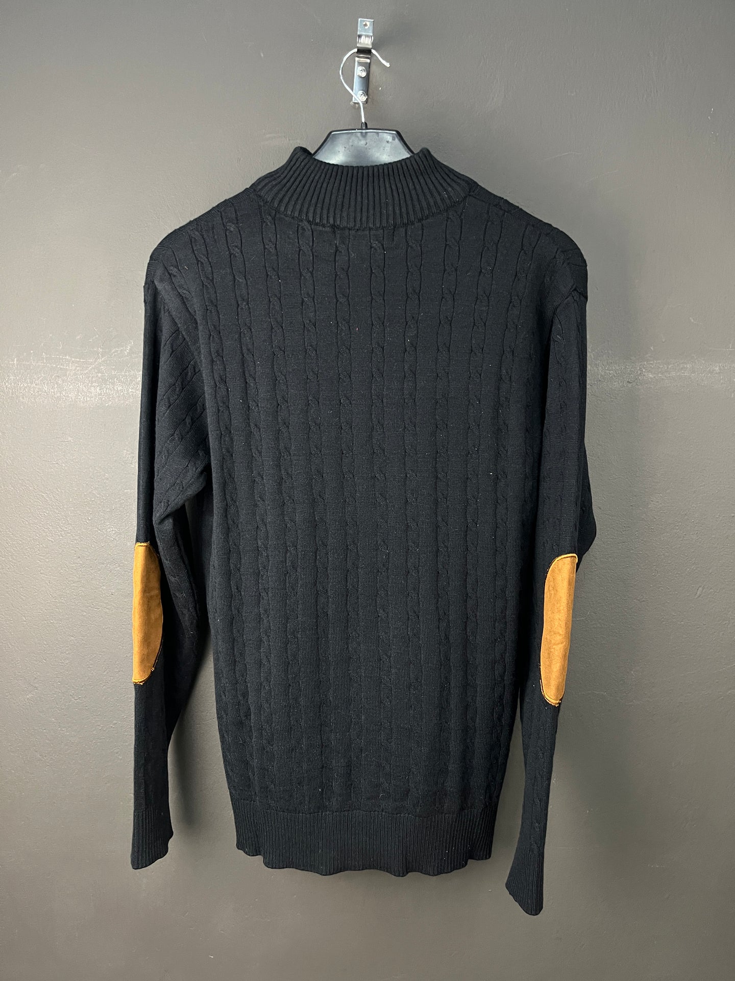 Ralph Lauren Quarter Zip Half Neck Soft Sweater Black