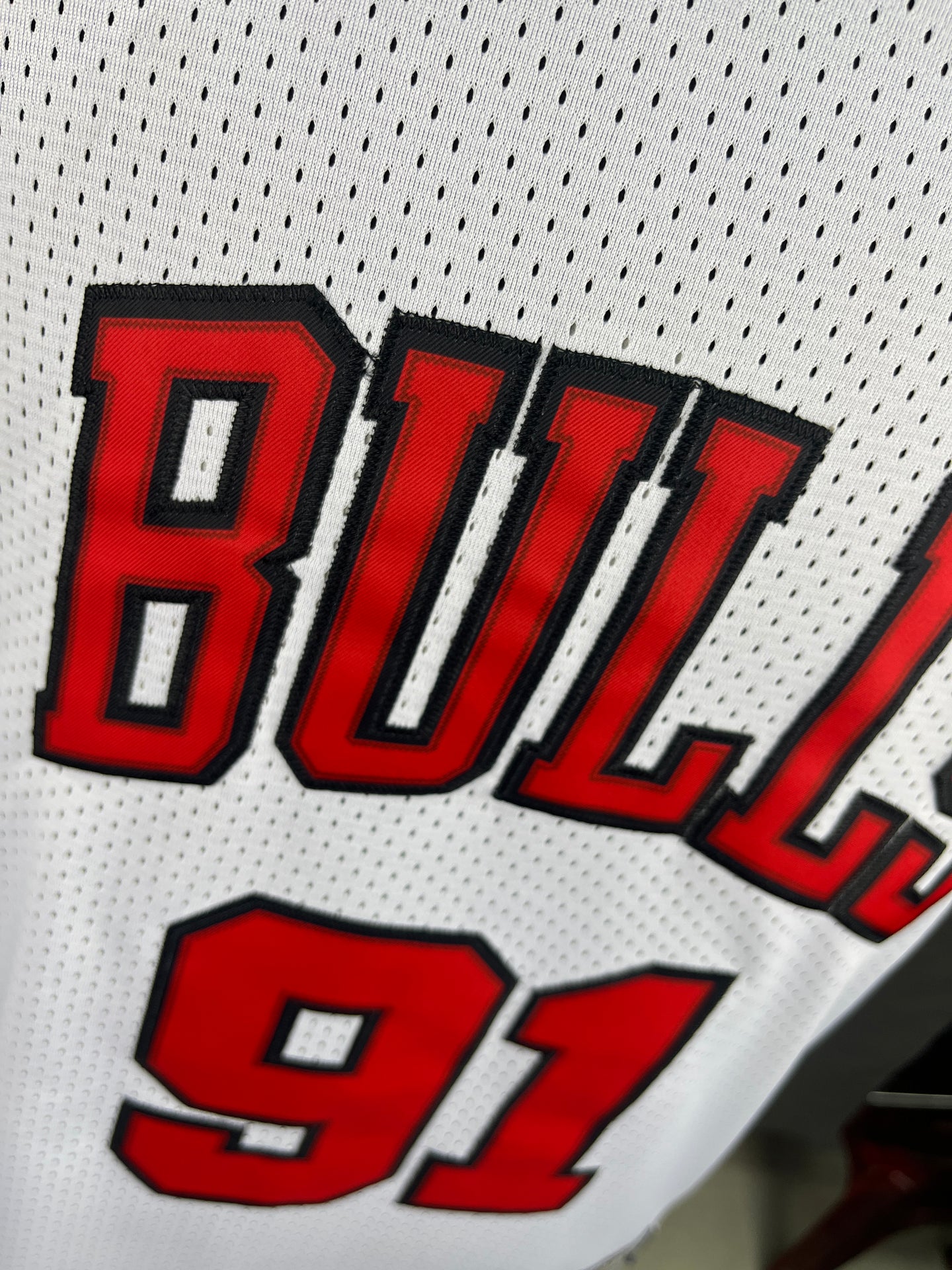 Rodman 91 White NBA Jersey