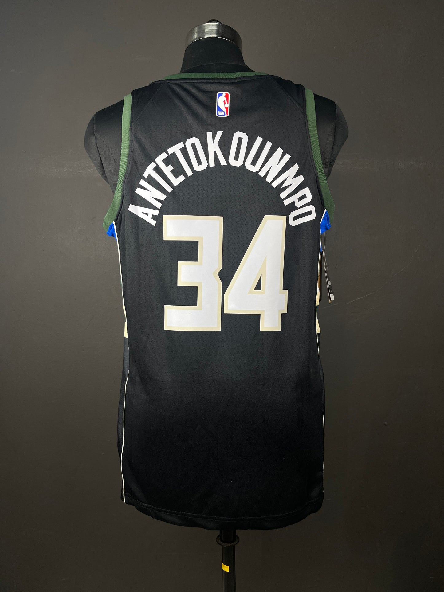 GIANNIS ANTETOKOUMNPO 34 Milwaukee Bucks Heat Pressed Edition NBA Jersey