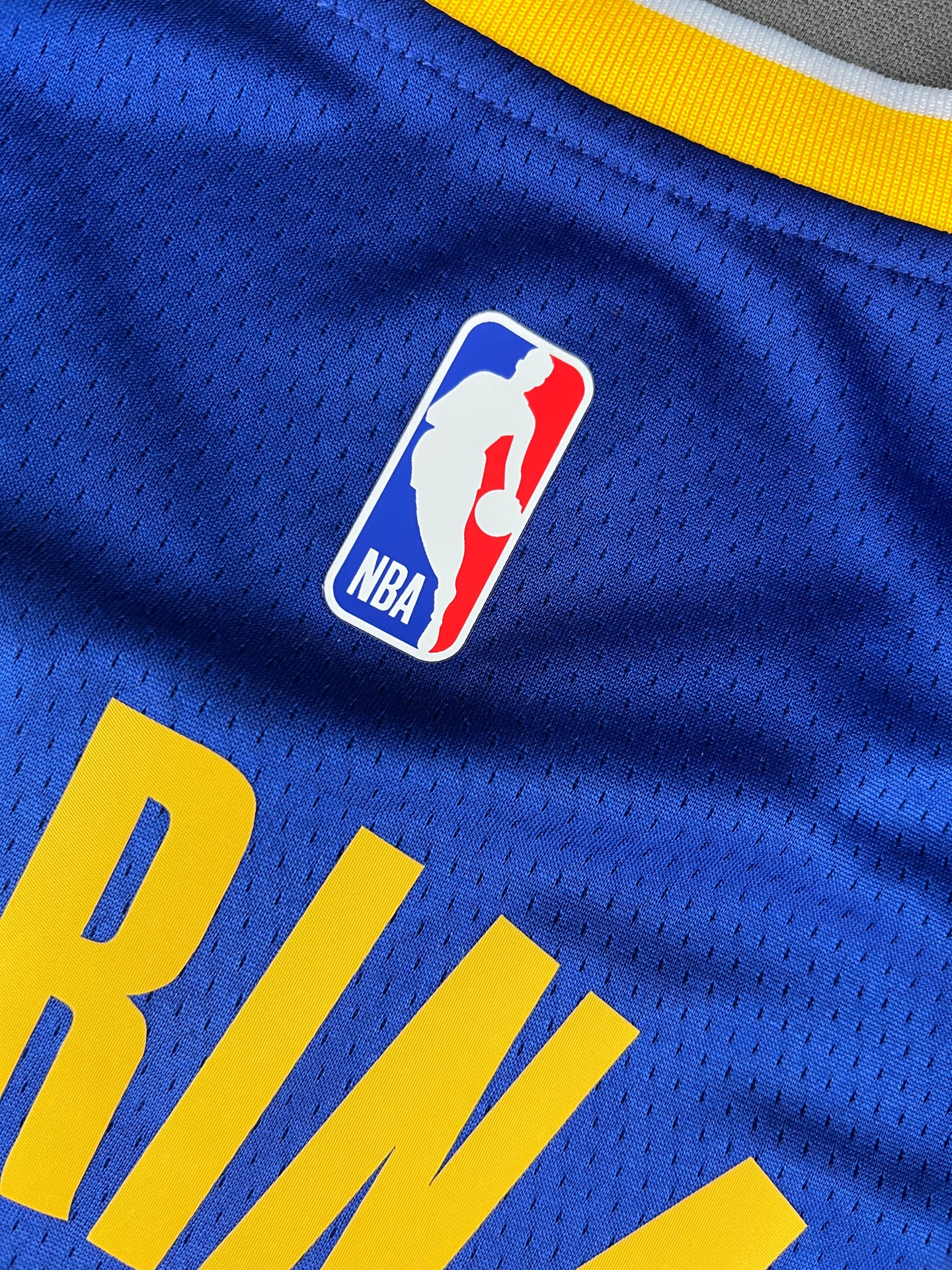 KARINA 00 Blue Golden State Warriors Heat Pressed Edition NBA Jersey