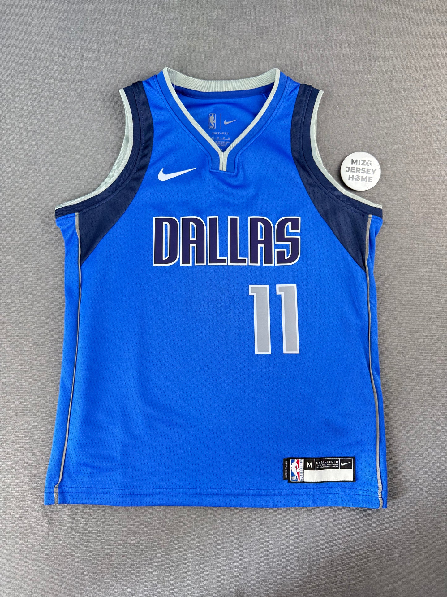 IRVING 11 Blue Dallas Mavericks Heat Pressed Edition NBA Kids Jersey