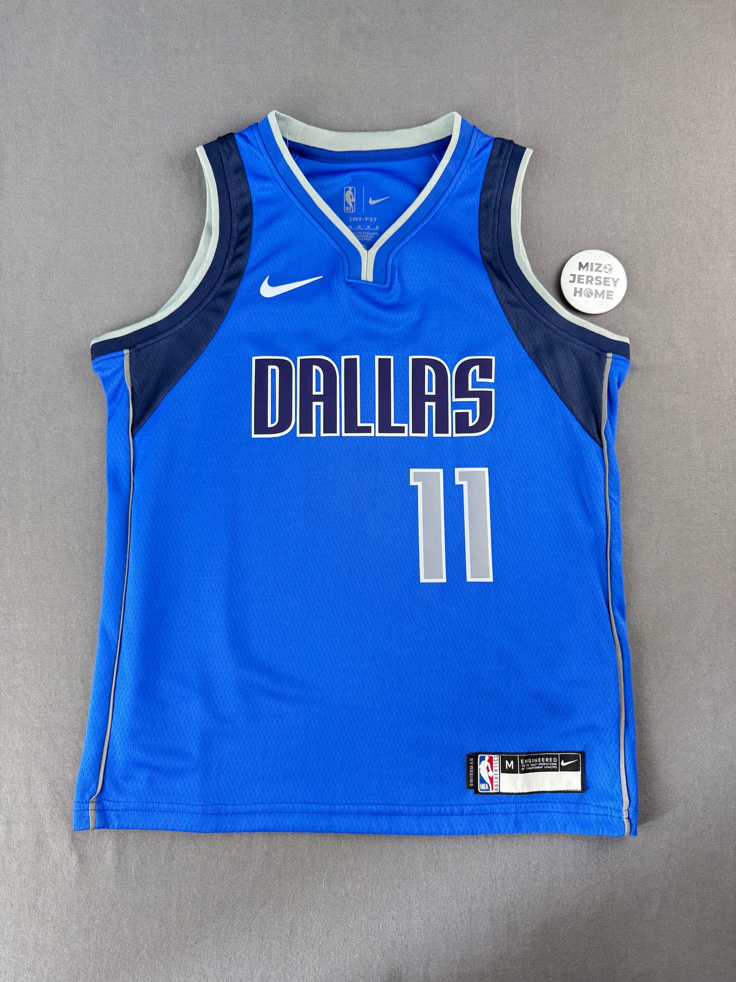 IRVING 11 Blue Dallas Mavericks Heat Pressed Edition NBA Kids Jersey