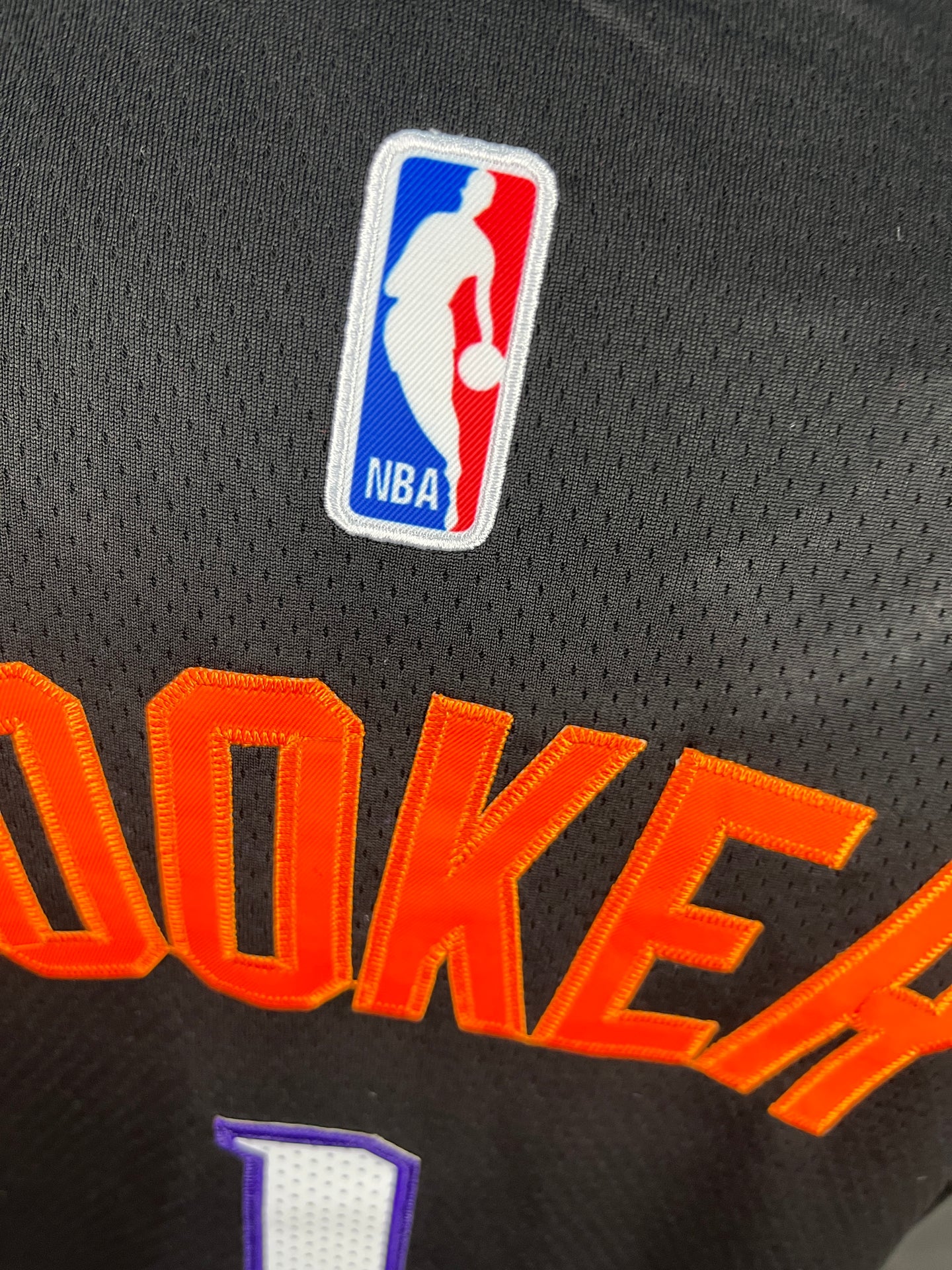 Booker 1 The Valley Black NBA Jersey