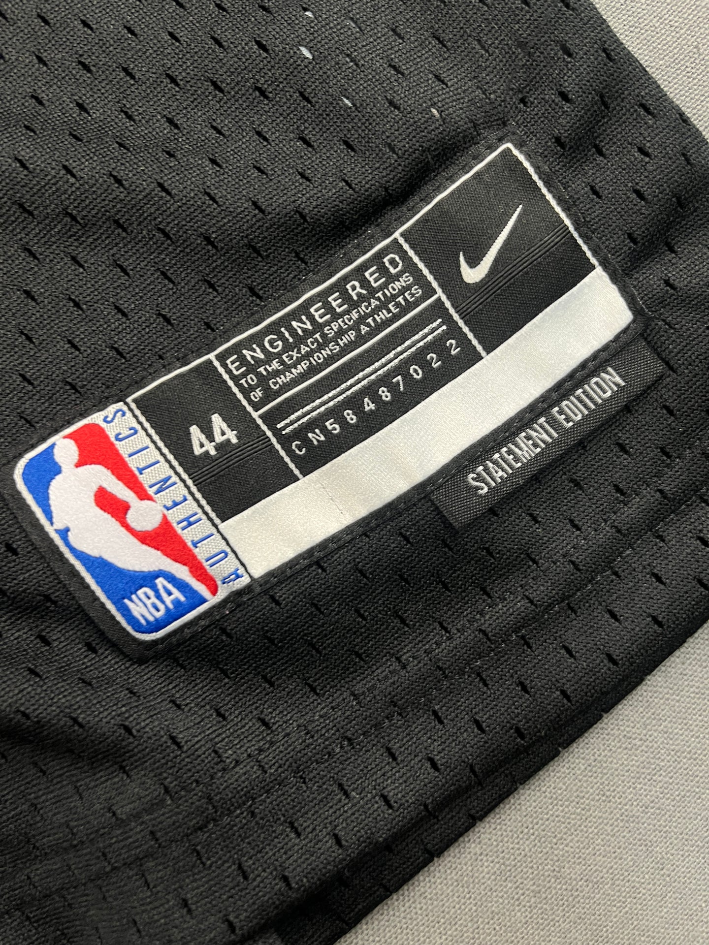 Brooklyn New York Black Mesh NBA Jersey