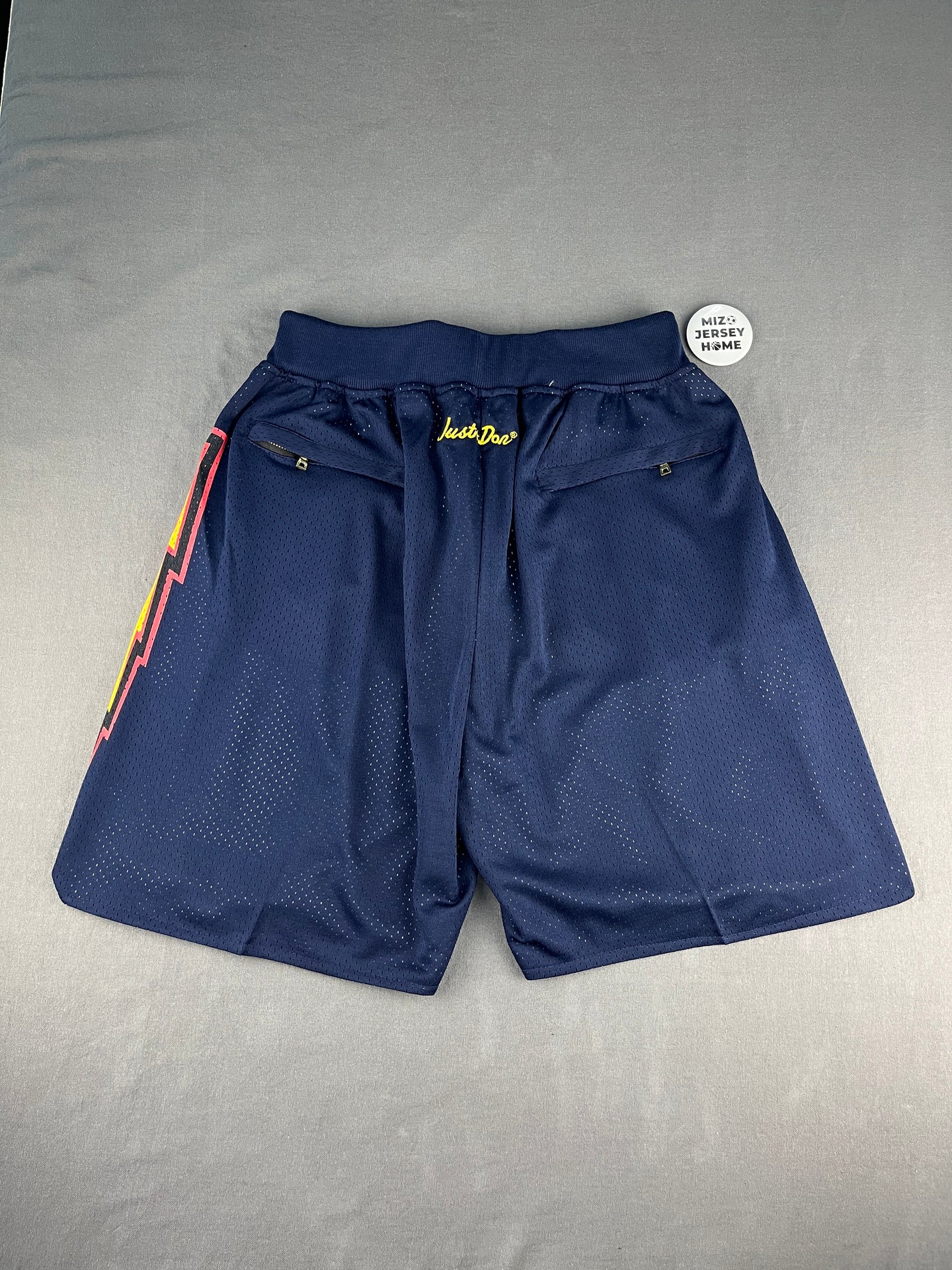 WARRIORS Thunder Navy Shorts Full Embroidery