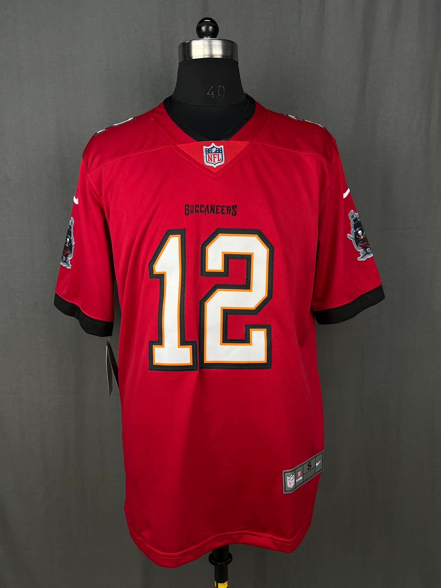 BRADY 12 Red Tampa Bay Buccaneers NFL Jersey