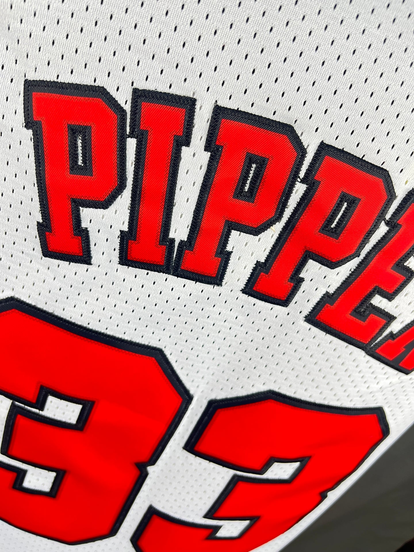 Pippen 33 Chicago Bulls White NBA Jersey
