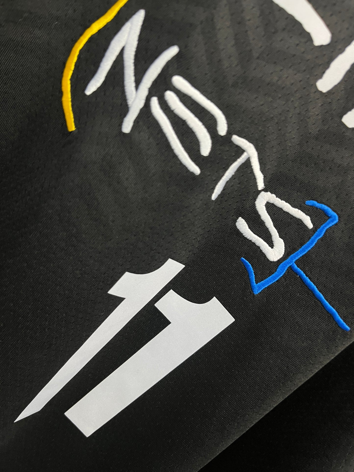 KYRIE IRVING 11 Black Brooklyn Nets  Heat Pressed Edition NBA Jersey