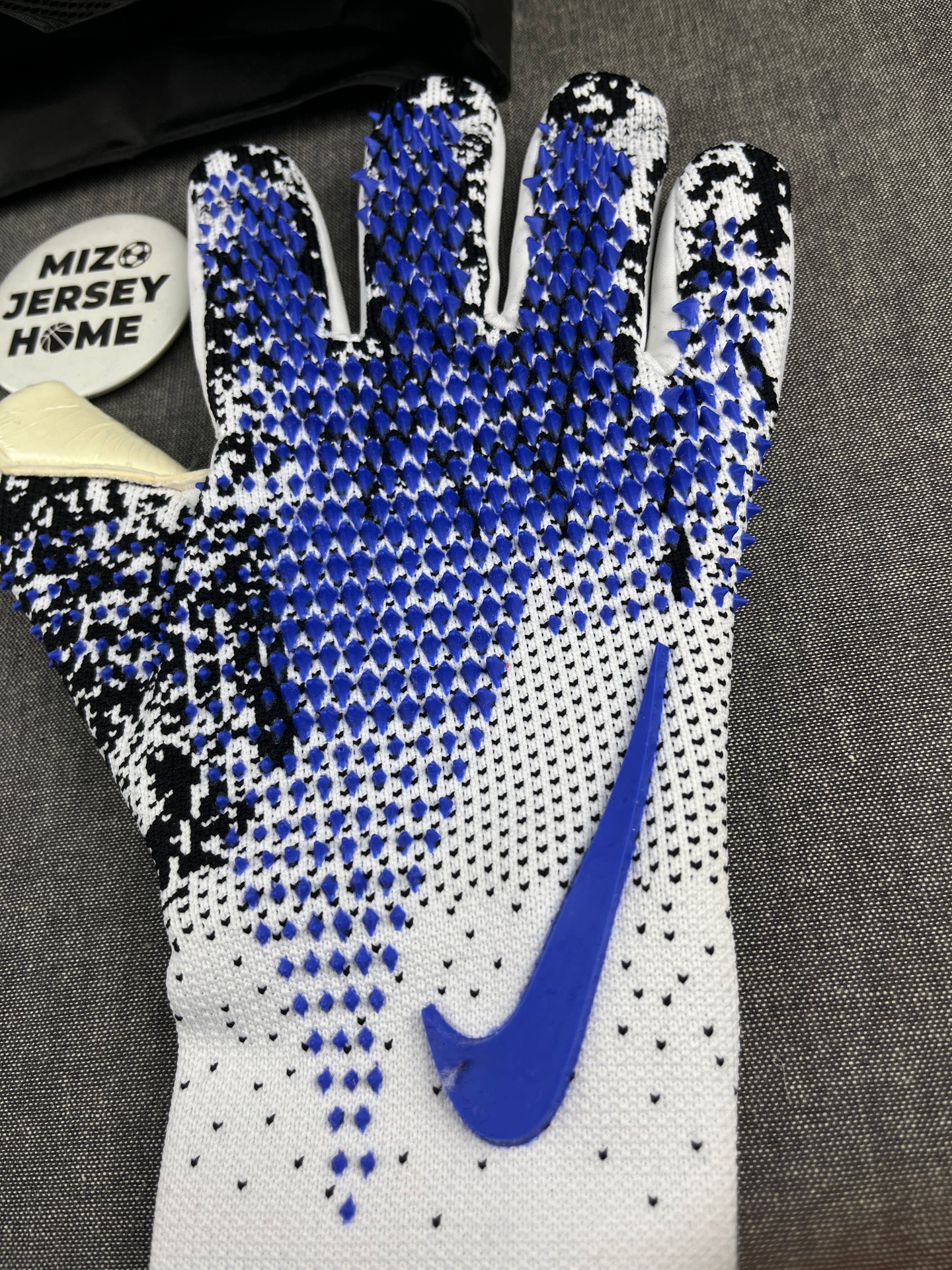 Nike Blue White Gloves