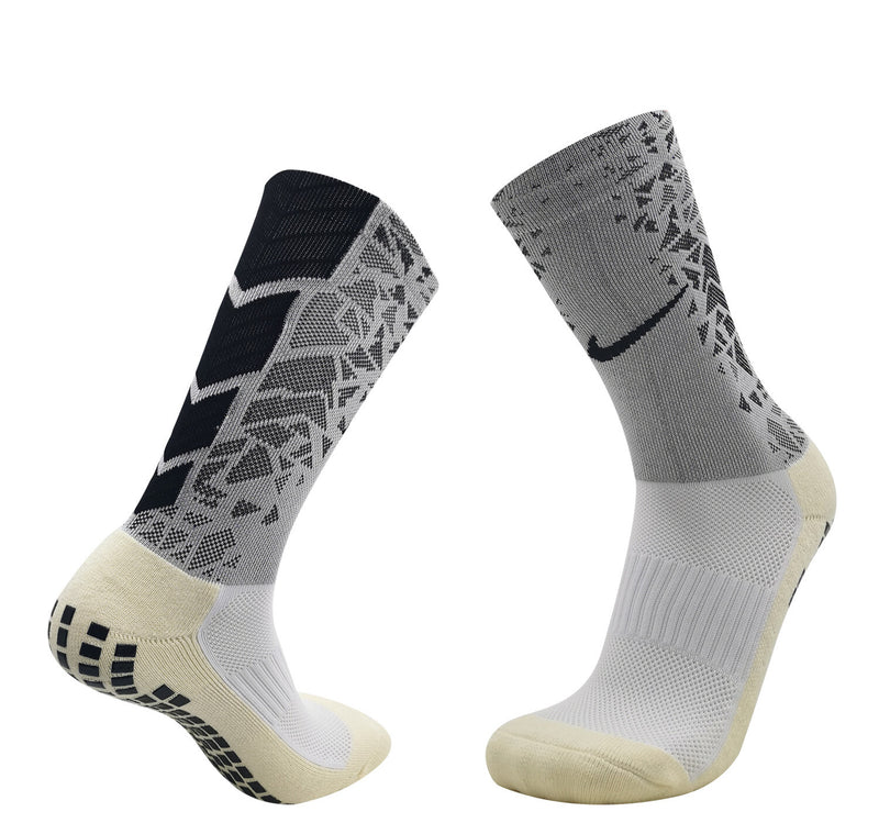 Nike White Stripes Grip Socks Crew