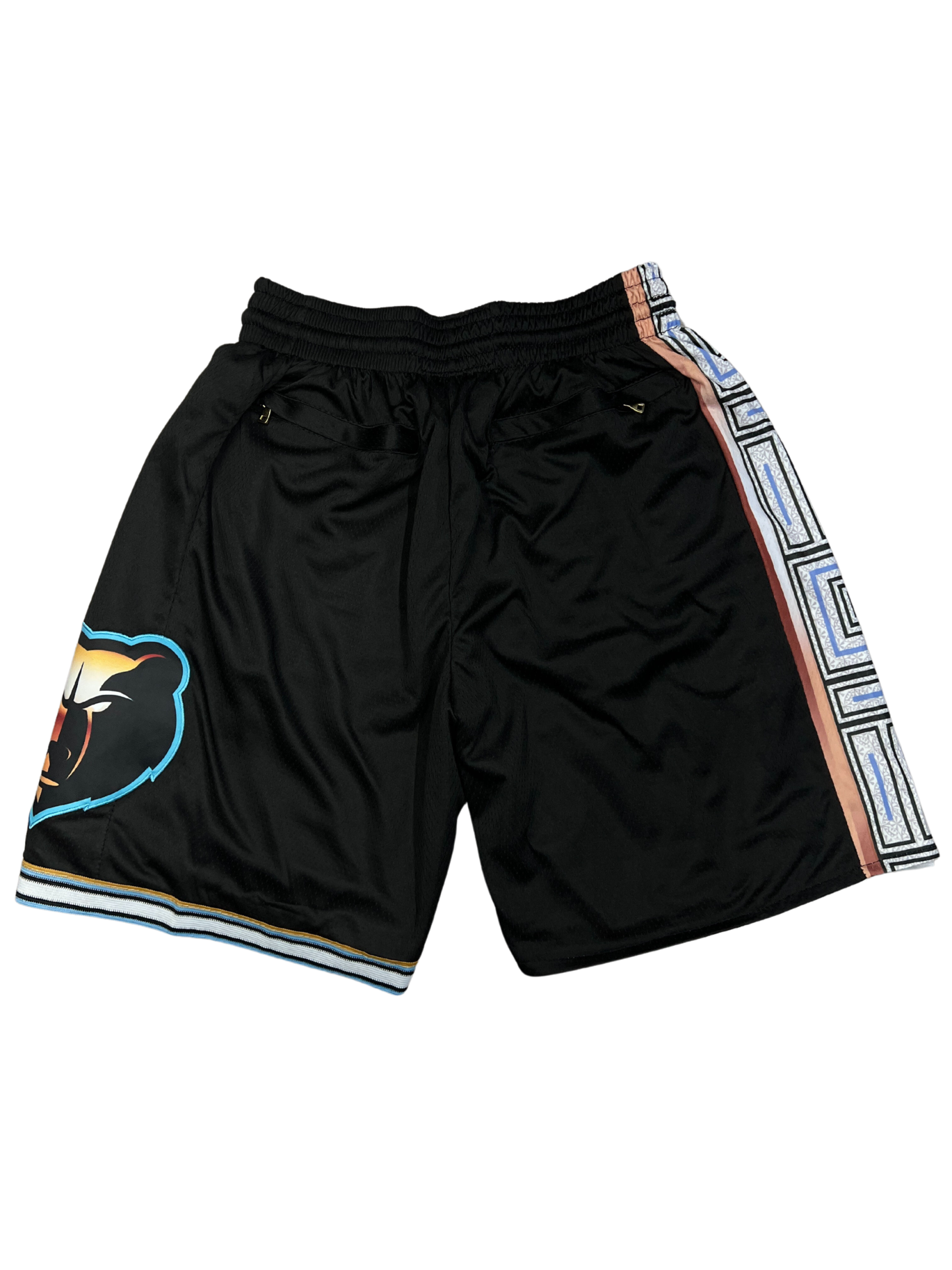 Memphis Grizzlies Shorts Black Shorts Full Embroidery