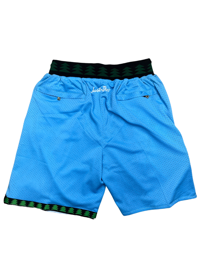 Wolves Blue Shorts Full Embroidery